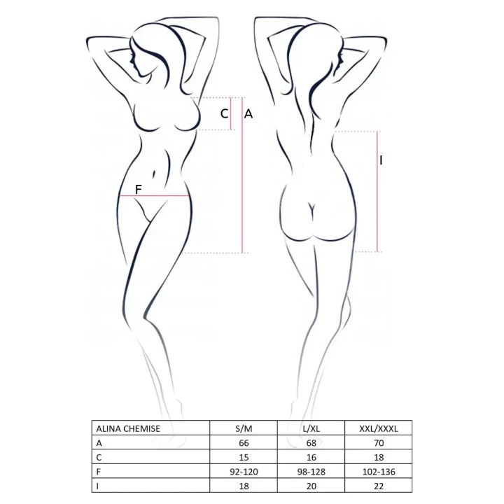 Koszulka nocna Alina w kolorze czarnym L/XL - elegancka bielizna Casmir