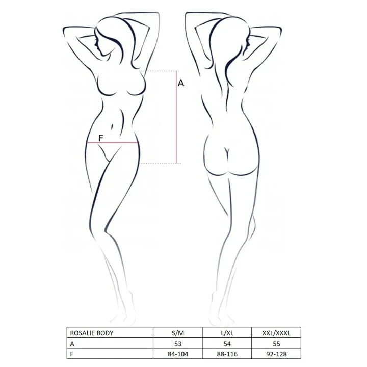 Bielizna damska - Body z koronką ROSALIE w kolorze różowym XXL/XXXL - Casmir