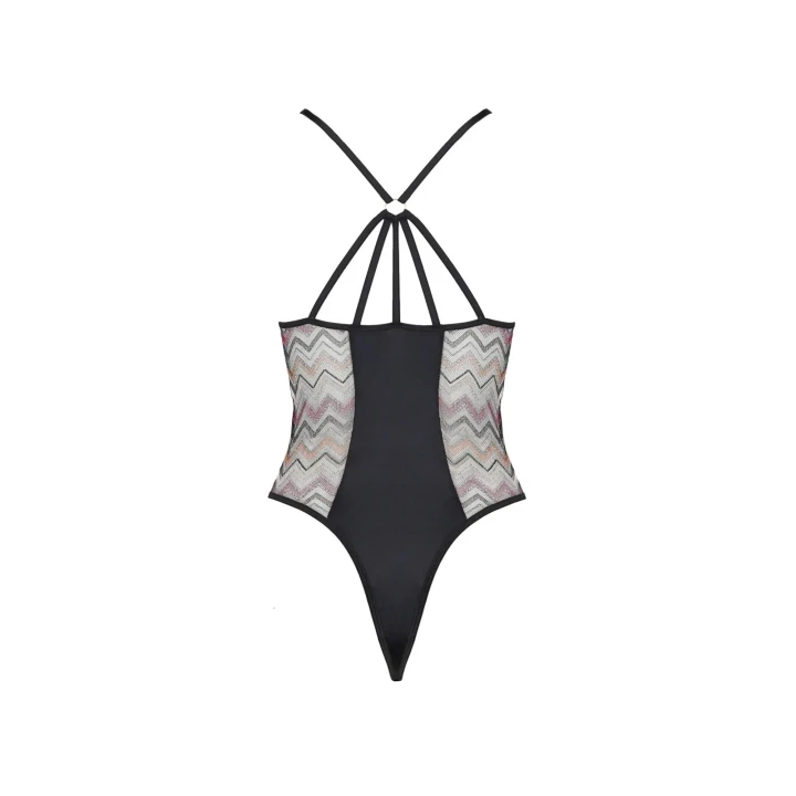 Czarne body Lagerta XXL/XXXL z oryginalnymi ramiączkami na plecach