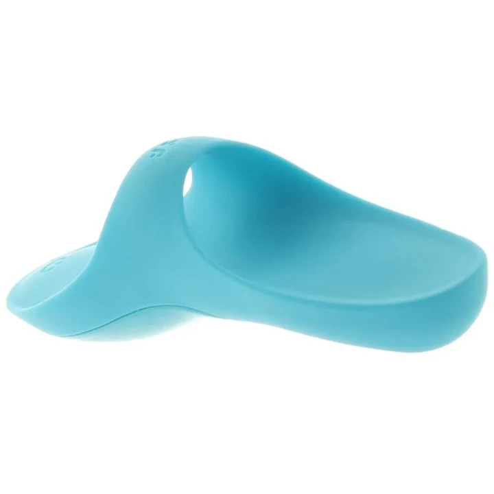 Wibrator palcowy - Teaser z 12 trybami wibracji, wodoodporny, medyczny silikon, niebieski