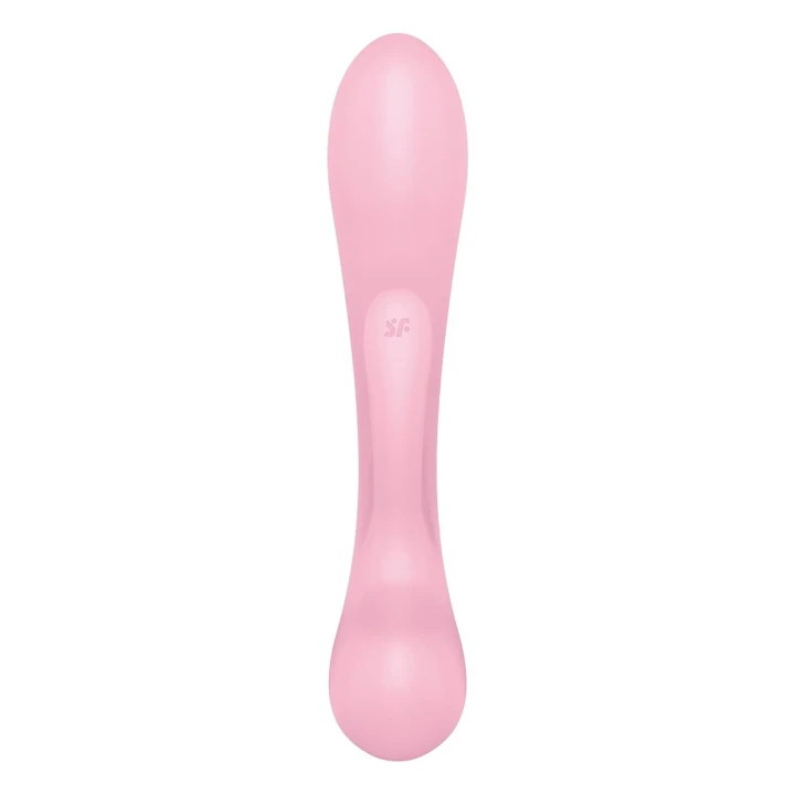 Wibrator typu króliczek Satisfyer Triple Oh z 12 programami wibracyjnymi, różowy