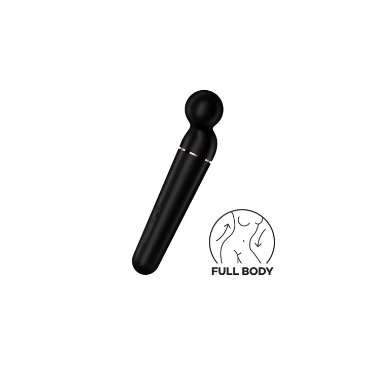 Masażer do ciała Satisfyer Planet Wand-er w kolorze czarnym i różowego złota