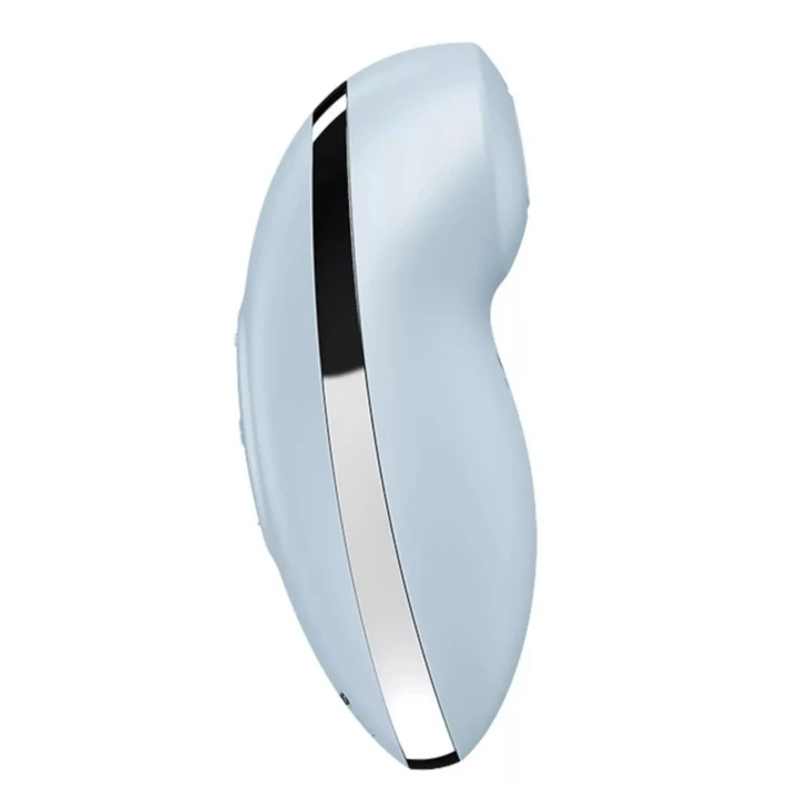 Stymulator łechtaczki Satisfyer Tap & Climax 2, wodoodporny, silikonowy, niebieski