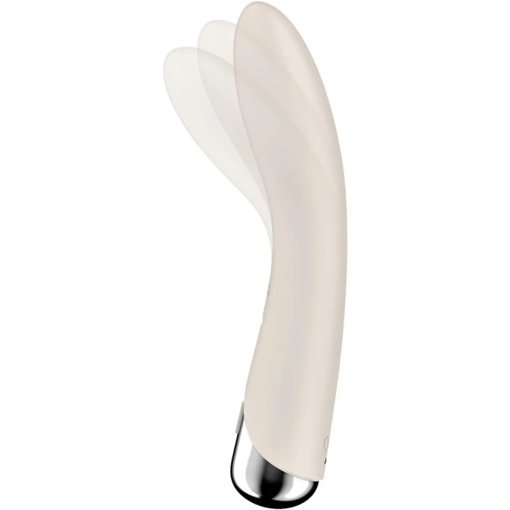 Wibrator obrotowy Satisfyer Spinning Vibe 1 w kolorze beżowym, wodoodporny