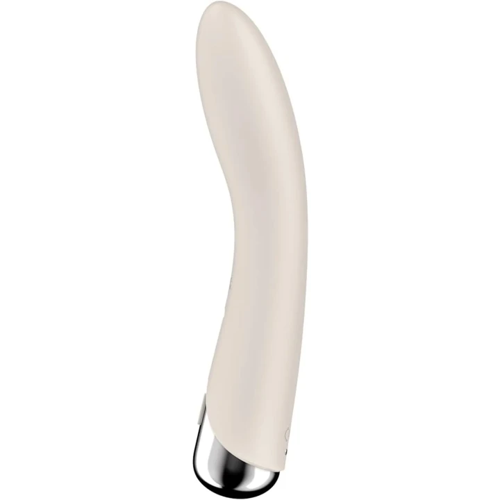 Wibrator obrotowy Satisfyer Spinning Vibe 1 w kolorze beżowym, wodoodporny