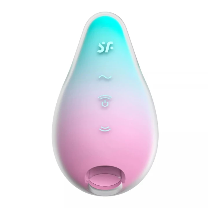 Wibrator bezkontaktowy Satisfyer Mermaid Vibes - wodoszczelny, silikonowy, mint/pink