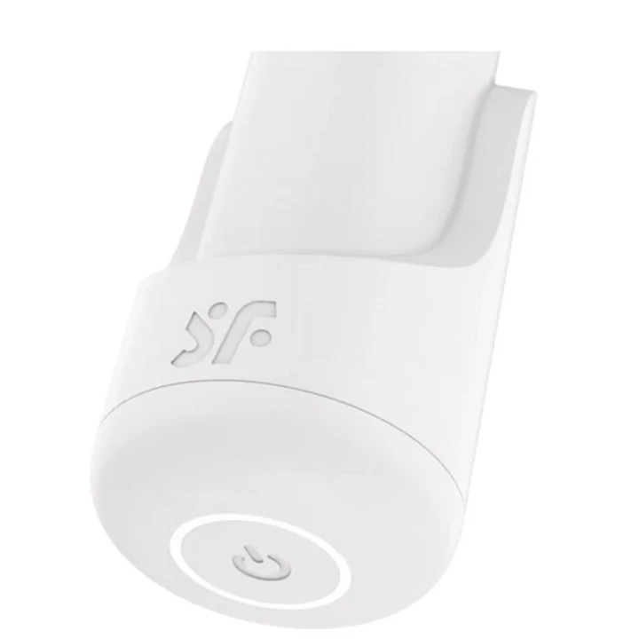 Wibrator z wymiennymi nasadkami, 4 tryby stymulacji, wodoodporny, silikon medyczny