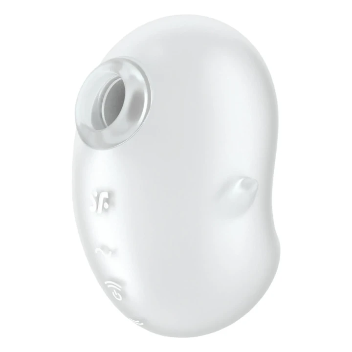 Stymulator łechtaczki Satisfyer Cutie Ghost, silikonowy, wodoodporny, 11 intensywności, 12 programów