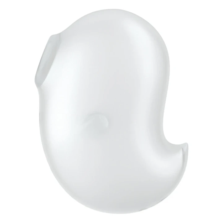 Stymulator łechtaczki Satisfyer Cutie Ghost, silikonowy, wodoodporny, 11 intensywności, 12 programów