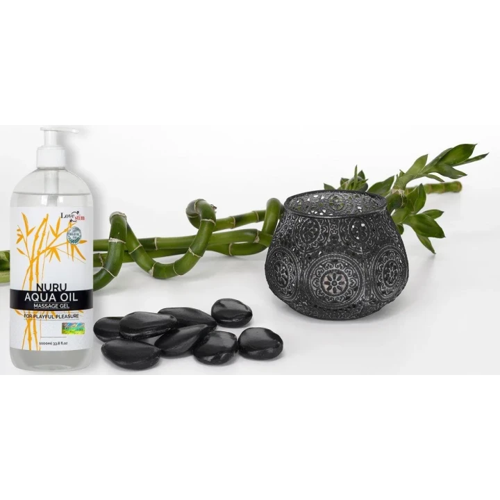 Olejek do masażu NURU AQUA OIL 1000ml - płyn do relaksacyjnego masażu ciała