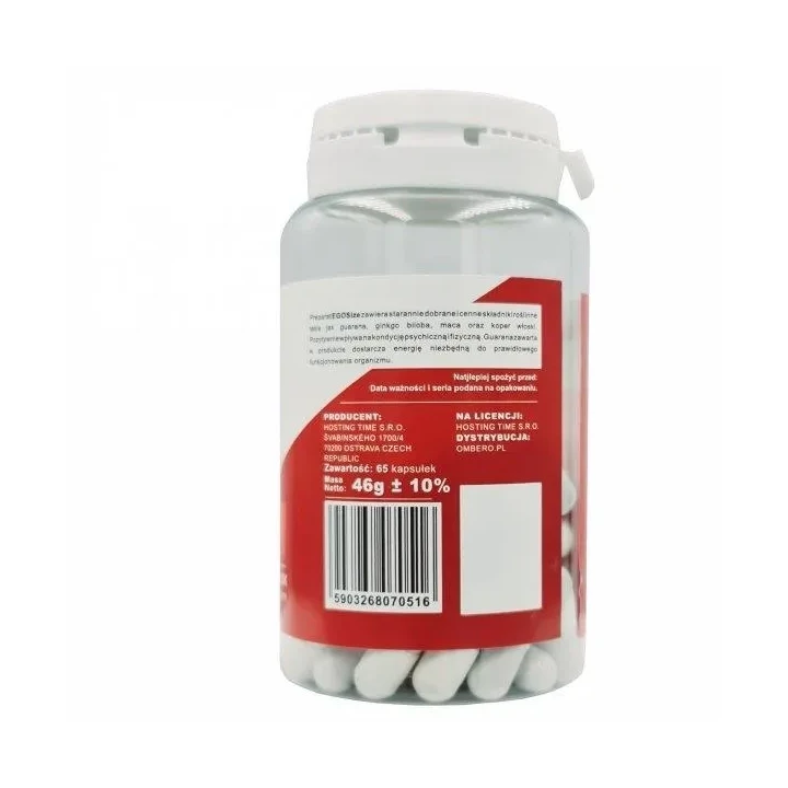 Suplement diety na poprawę potencji męskiej LISTIM EGOSIZE 65 kapsułek