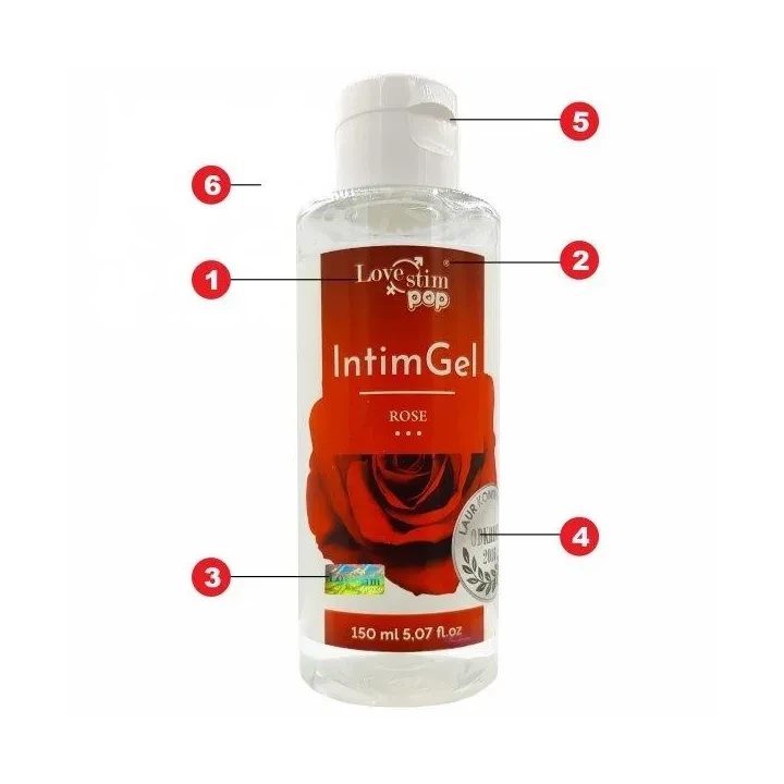 Intymny żel pobudzający o zapachu róż, 150 ml - Lovestim Pop