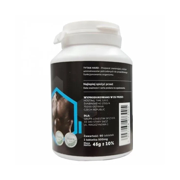 Suplement diety na poprawę sprawności seksualnej - TYTAN HARD 90 tabletek