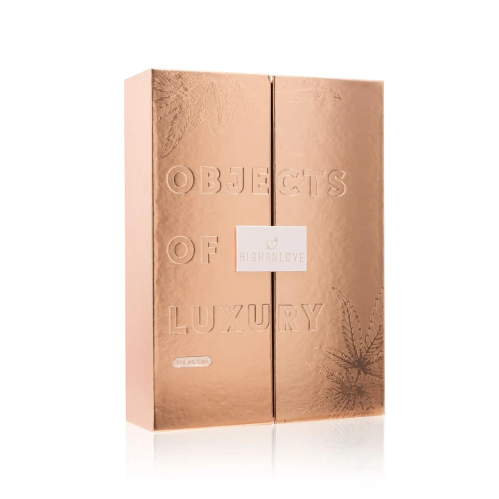 Zestaw upominkowy HighOnLove Hemp MOD z olejkiem do masażu i masażerem typu body wand