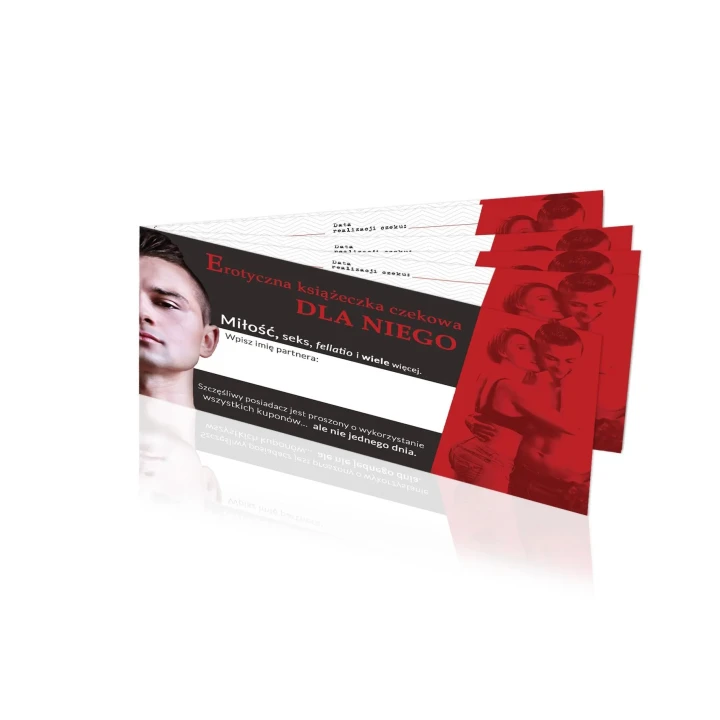 Książeczka erotyczna z czekami dla mężczyzny – pełne przyjemności zadania для dorosłych
