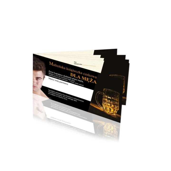 Książeczka czekowa dla męża - innowacyjny prezent na wzbogacenie relacji małżeńskich