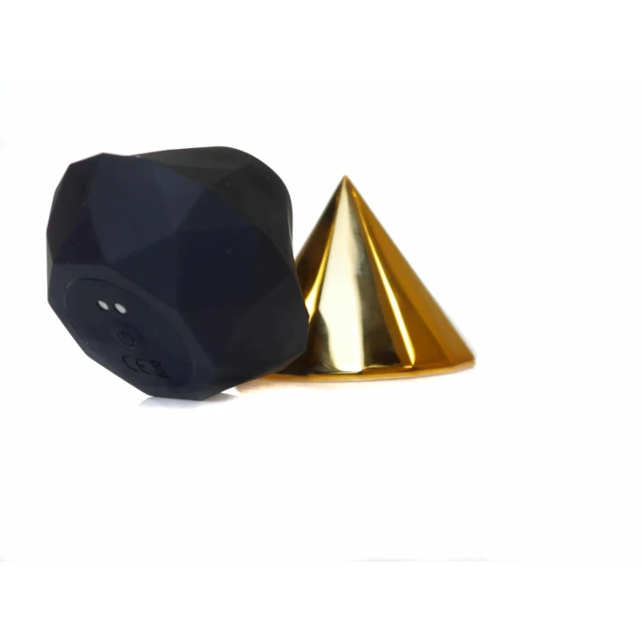 Masażer powietrzny USB 7-funkcyjny Diamond - wodoodporny, złoty, elegancki