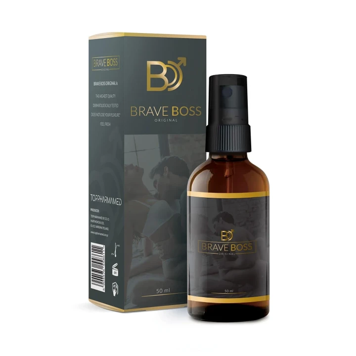 Spray opóźniający wytrysk BRAVE BOSS, 50 ml – intensywne doznania intymne