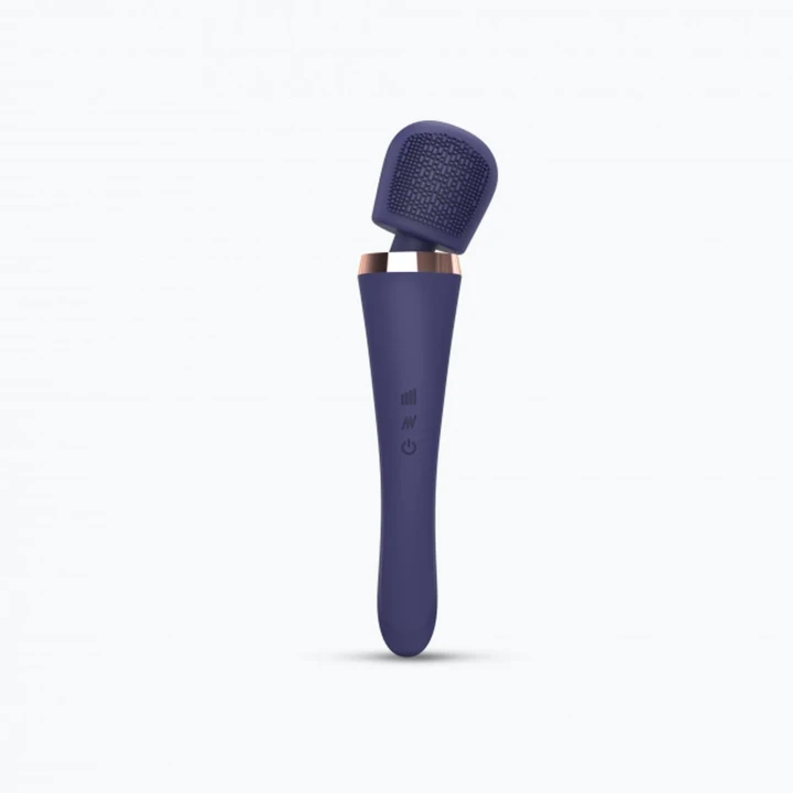 Stymulator łechtaczki BRUSH CRUSH - Elegancki masażer z 20 trybami wibracji, Indigo