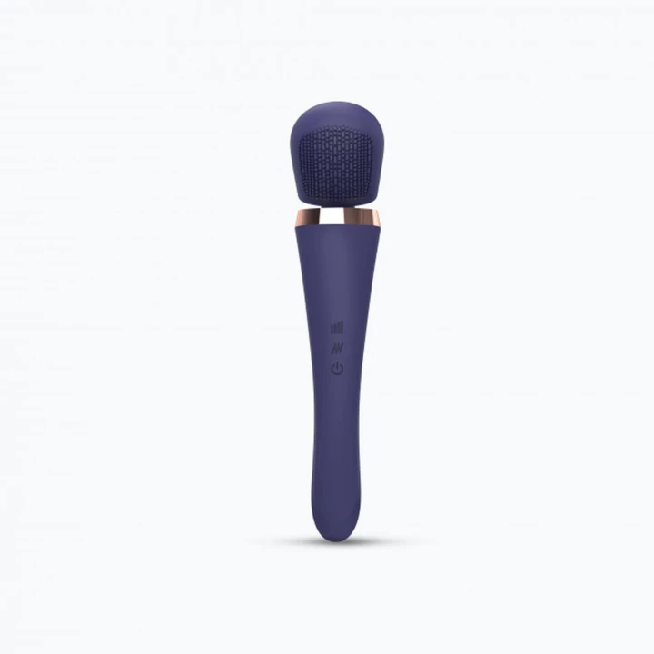 Stymulator łechtaczki BRUSH CRUSH - Elegancki masażer z 20 trybami wibracji, Indigo