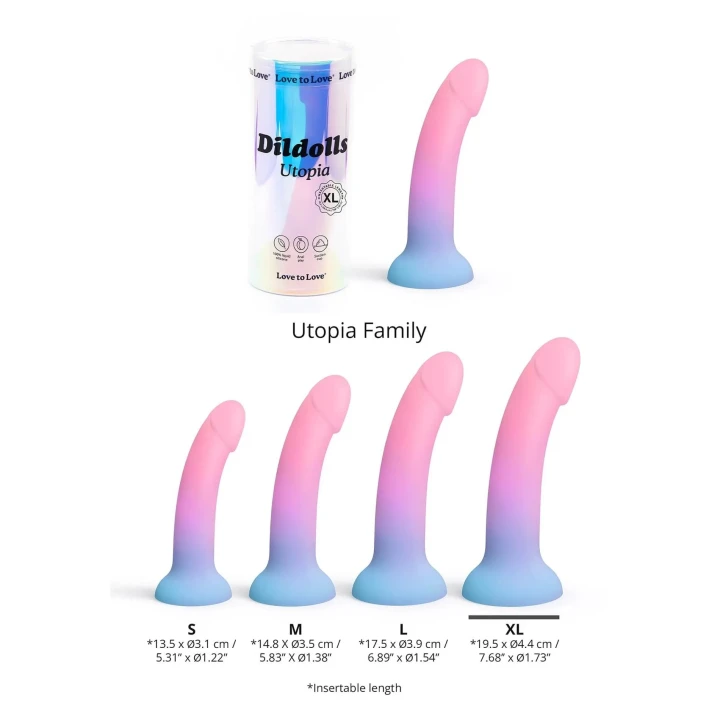 Ergonomiczny dildo XL z przyssawką, aksamitny silikon, długość 21 cm, średnica 4,4 cm