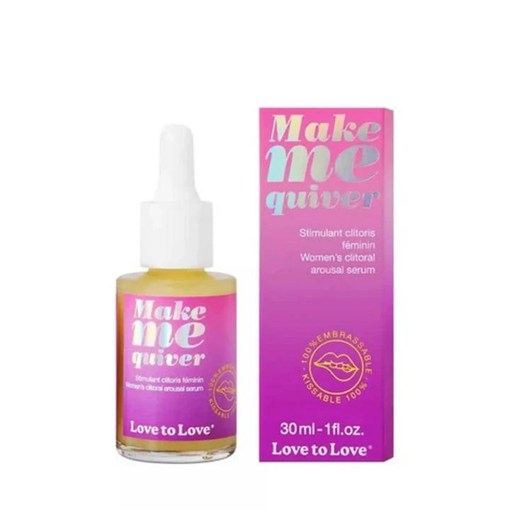 Serum stymulujące łechtaczkę dla kobiet - MAKE ME QUIVER, 30ml, intensywna przyjemność