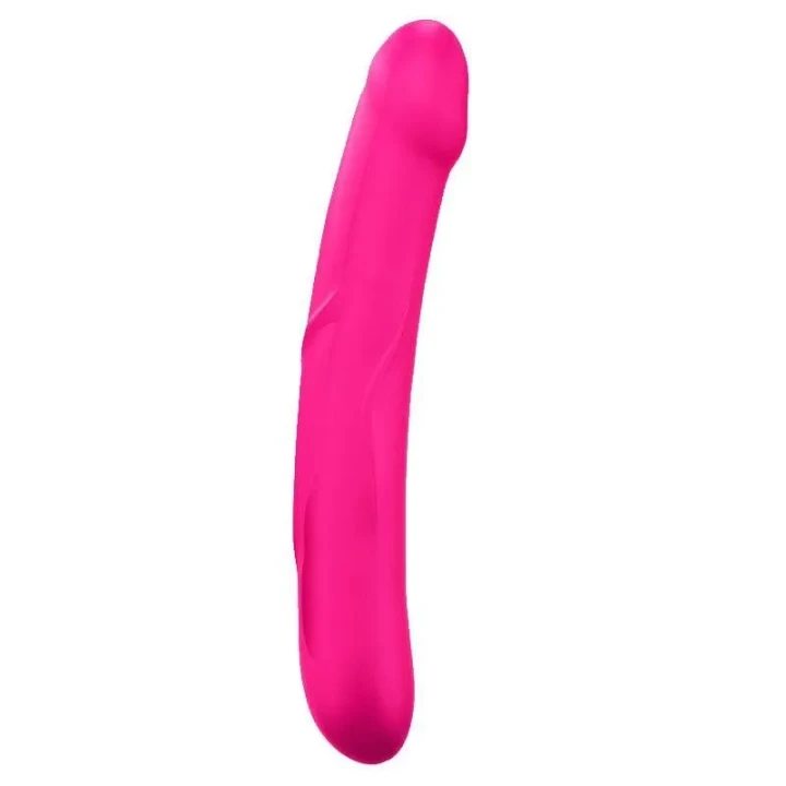 Dildo silikonowe, ergonomiczne, różowe, 29 cm, Real Sensation L Magenta