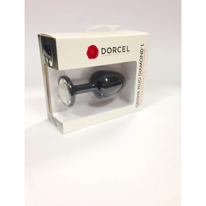 Elegancki korek analny z wibracjami i kryształowym akcentem - Geisha Plug Diamond L