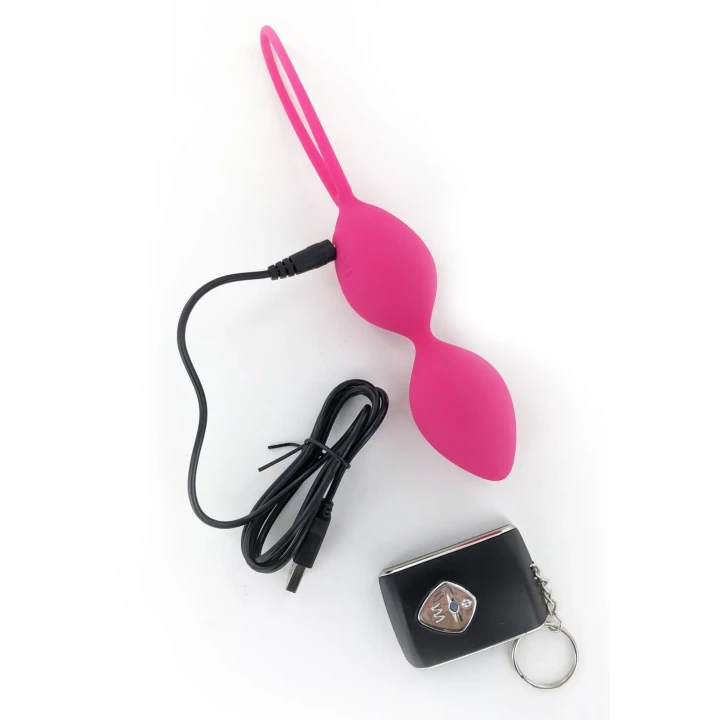 Kule gejszy wibrujące Marc Dorcel, 10 programów, zdalne sterowanie, silikon medyczny