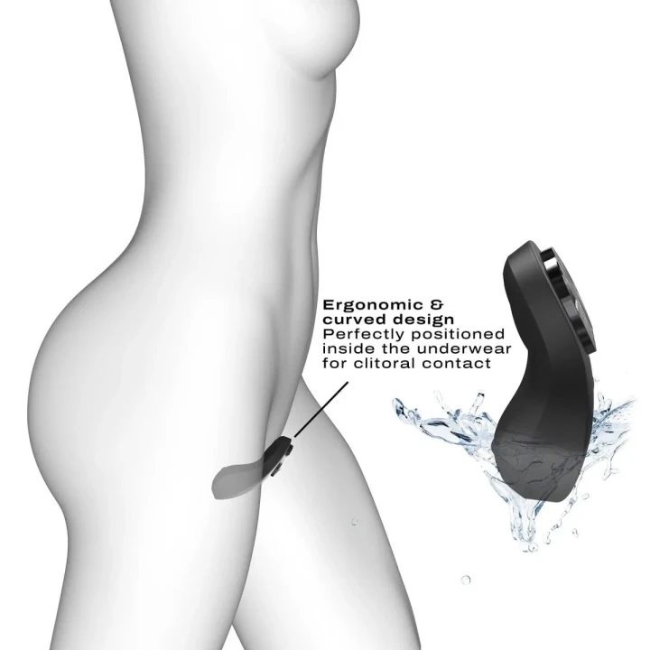 Wibrator dyskretny z inteligentnym zdalnym sterowaniem, silikonowy, wodoodporny