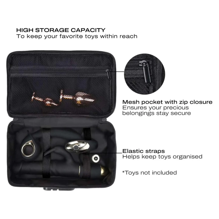 Eleganckie pudełko do przechowywania zabawek erotycznych DORCEL w kolorze zielonym