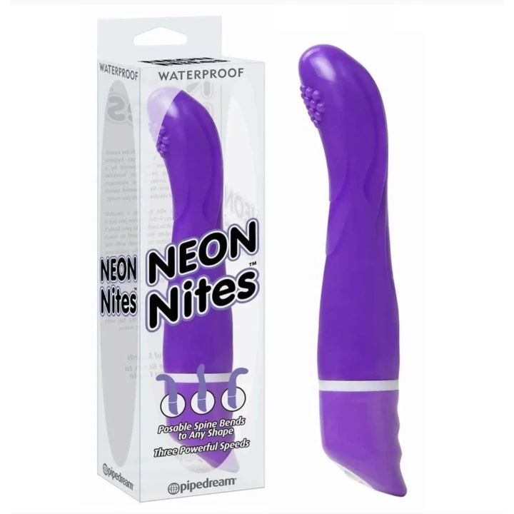 Wibrator xNeon Nites Purple z funkcją regulacji wibracji i wodoodpornością