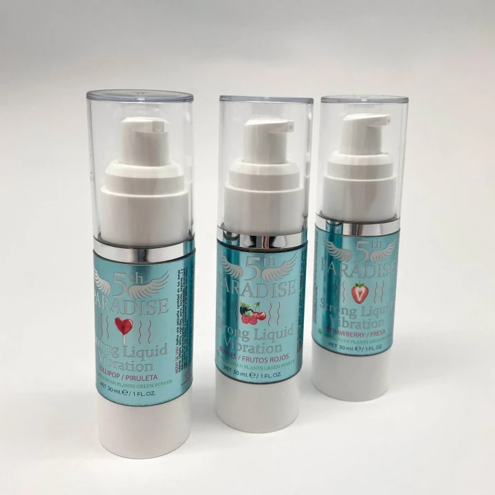 Intensywny płynny wibrator o smaku truskawki 30 ml - 5. PARADISE Strong Liquid Vibration