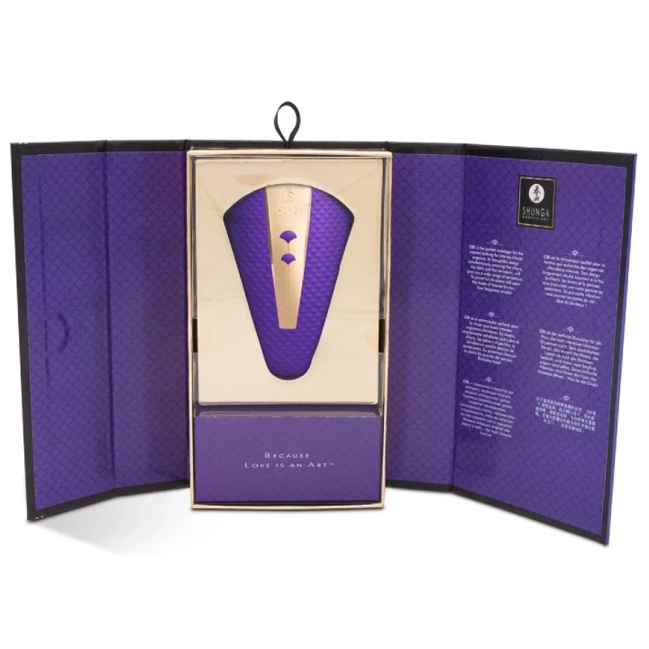 Elegancki wibrator do stymulacji intymnej OBI w kolorze purpurowym z 10 trybami wibracji