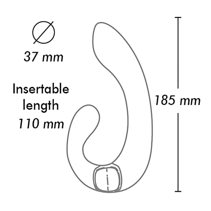 Masażer intymny MIYO w kolorze jasnoróżowym, wodoodporny, z 10 programami wibracji