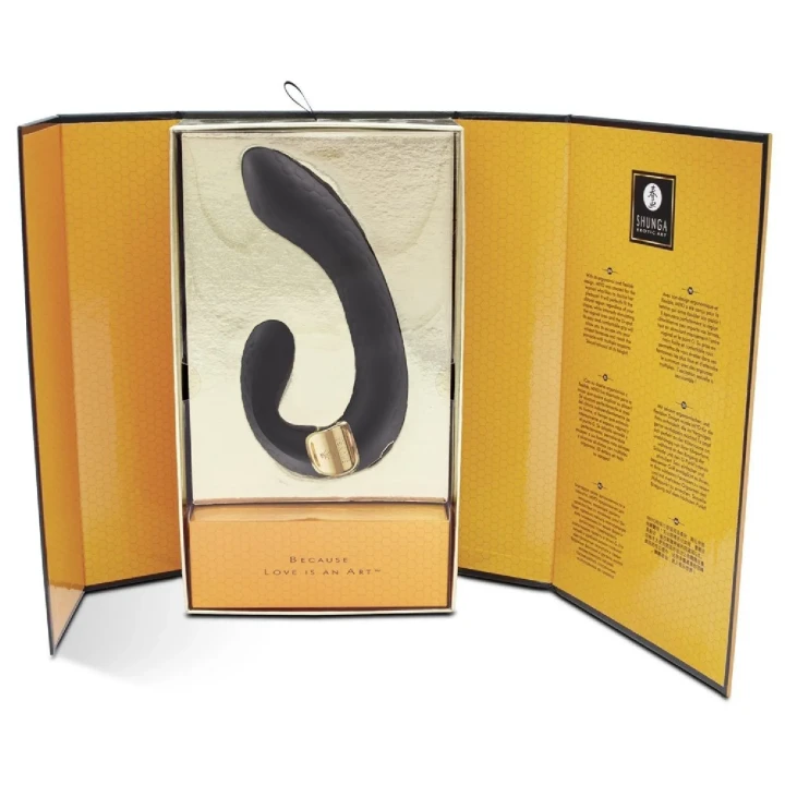 Wibrator MIYO do stymulacji łechtaczki i punktu G, ergonomiczny design, czarny