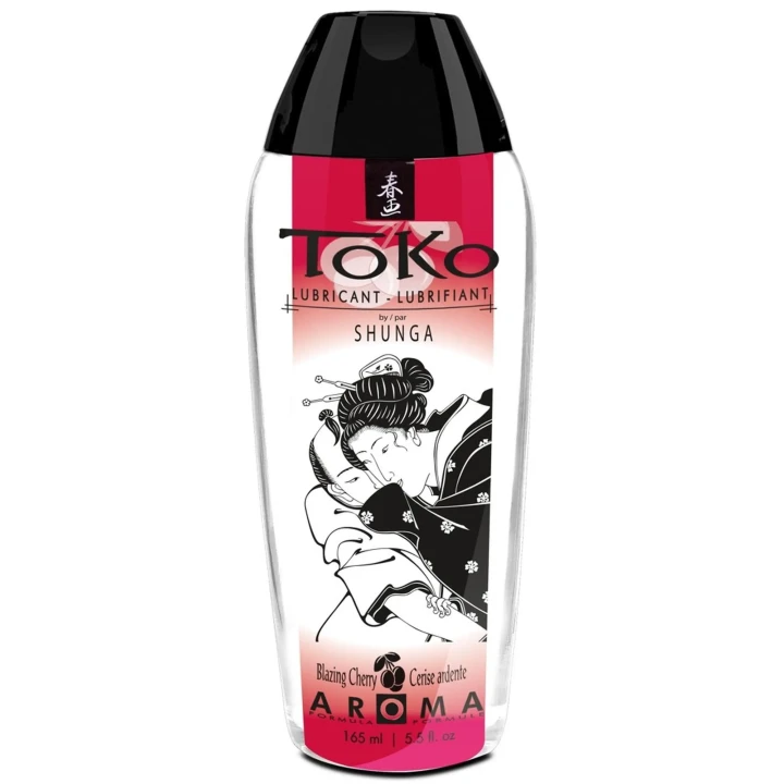 Lubrykant na bazie wody o smaku wiśni, Toko Aroma Blazing Cherry, wegetariański 200ml