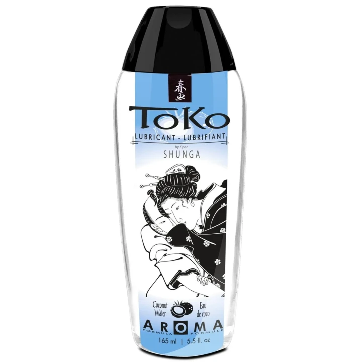 Lubrykant na bazie wody o zapachu i smaku kokosa, 165 ml - Toko Aroma Coconut Water