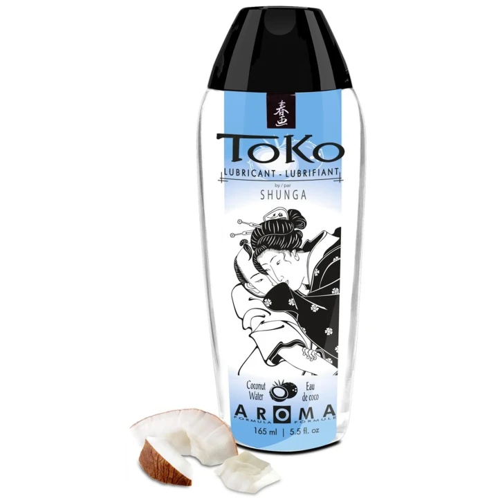 Lubrykant na bazie wody o zapachu i smaku kokosa, 165 ml - Toko Aroma Coconut Water