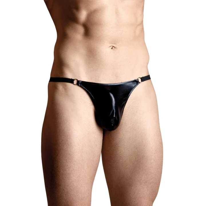 Męskie slipy eleganckie 4487, czarne, rozmiar S/L, 100% poliamid, komfort i styl