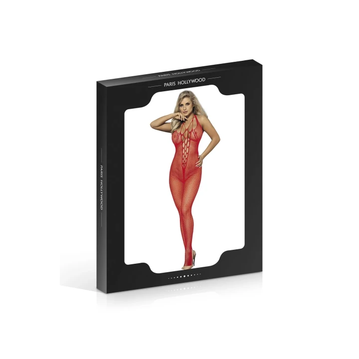Kombinezon H3126 ROUG TU - Elegancki, zmysłowy, rozmiar TU, przezroczysta siateczka