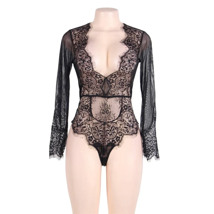 Body damskie Paris Hollywood R80400 czarne, rozmiar TU (uniwersalny)