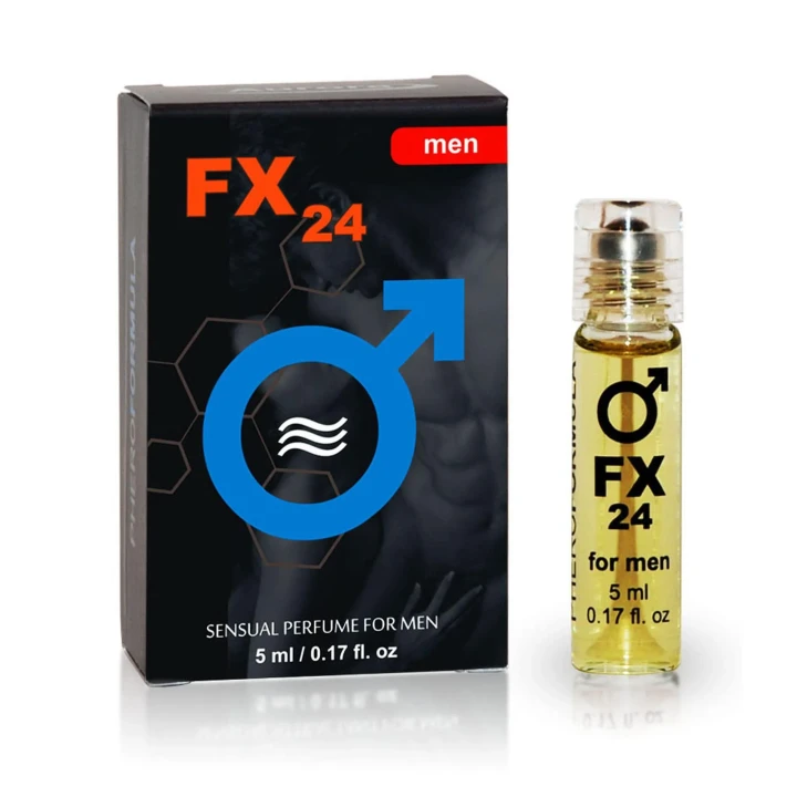Feromony FX24 dla mężczyzn – roll-on zapachowy 5 ml w atrakcyjnym opakowaniu