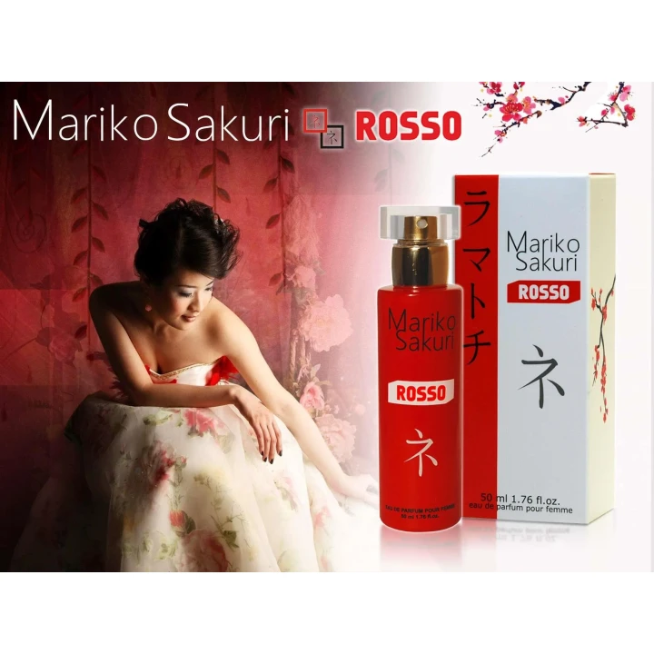 Ekskluzywne perfumy dla kobiet Mariko Sakuri ROSSO 50ml - luksusowy zapach z nutą zmysłowości