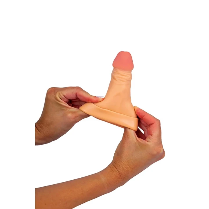 Nakładka przedłużająca do stymulacji intymnej - 17,5 cm, elastyczny materiał TPE