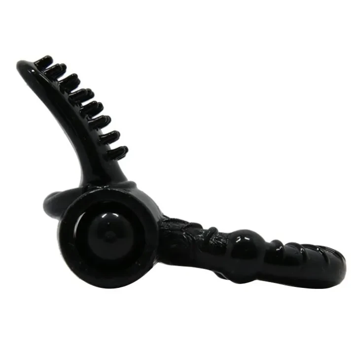 Wibrator pierścieniowy z językiem stymulacyjnym i pięcioma poziomami wibracji