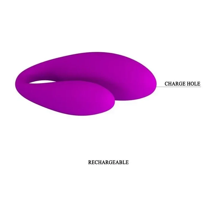 Wibrator dla par PRETTY LOVE CHAD, 30 trybów wibracji, materiał: silikon medyczny