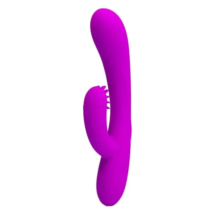 Wibrator silikonowy PRETTY LOVE - HARRY, 30 funkcji, wodoodporny, ergonomiczny, fioletowy