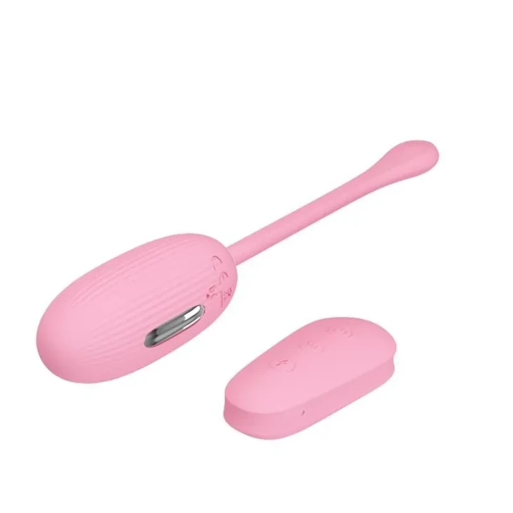 Stymulator łechtaczkowy z wibracją i elektrycznymi wstrząsami – różowy, silikonowy 19 cm