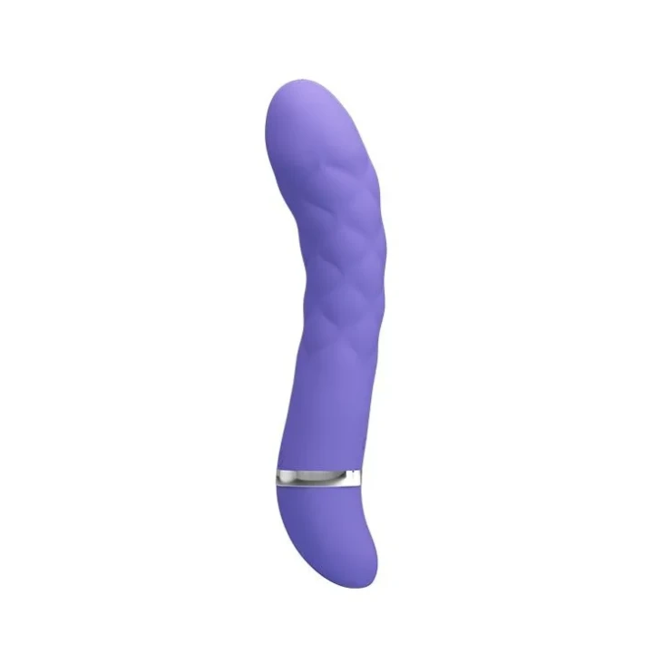Wibrator G-spot z 7 funkcjami, silikonowy, wodoodporny, 18,8 cm, fioletowy - PRETTY LOVE TRUDA